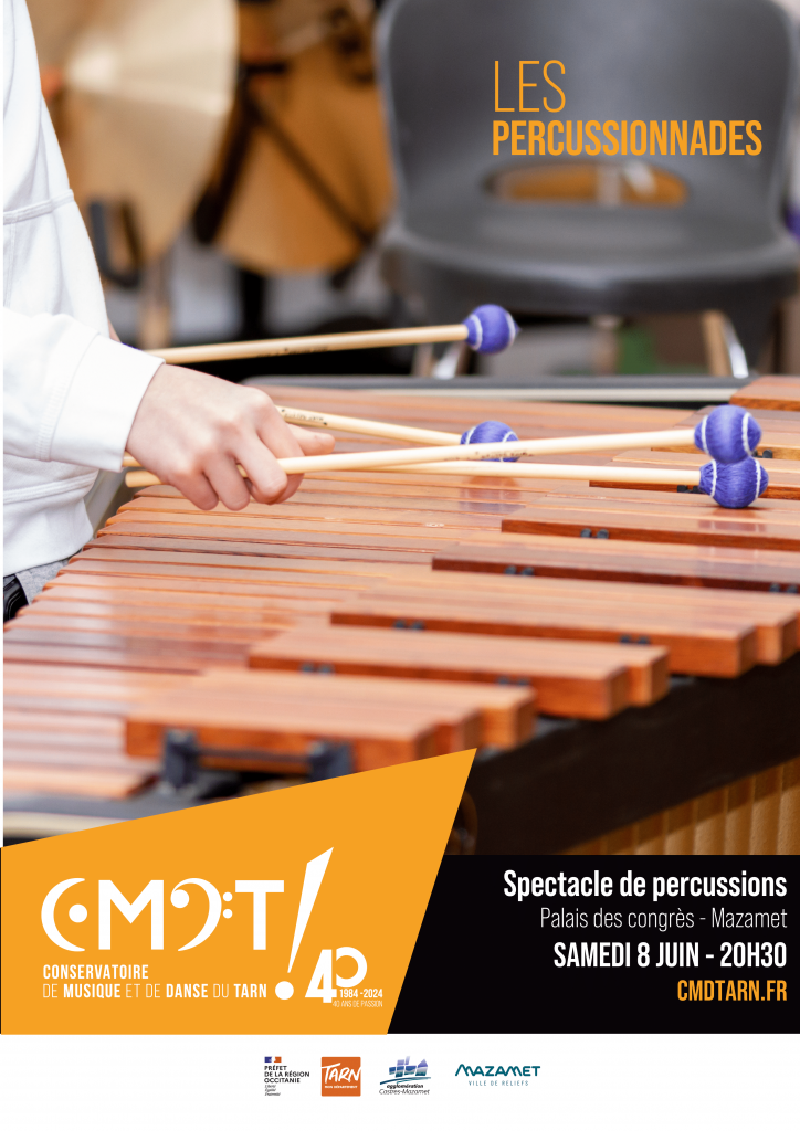affiche des 40 ans - Mazamet les percussionnades