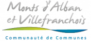 Logo communauté de communes monts d'Alban et Villefranchois